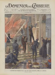 The Fire of the Nativity Scene in the House of the Salesian Fathers in Rome, on January 2nd